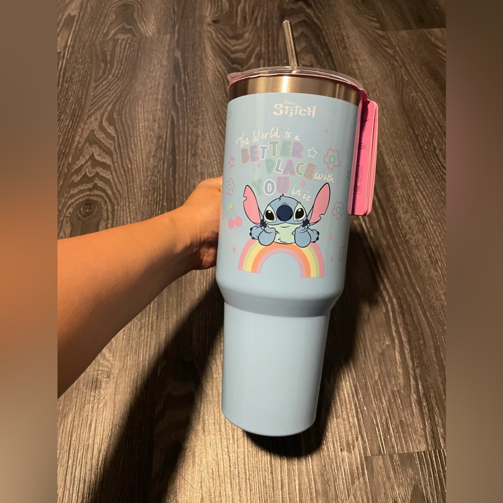 NWT Lilo and stitch tumbler with straw 40oz